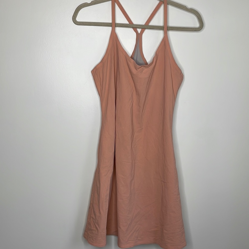 Outdoor Voices Exercise Dress Pink Peach Apricot Mauve Size Small